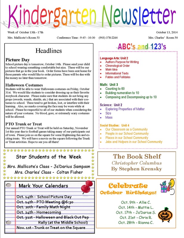 newsletter-october-13th-17th-mrs-charles-kindergarten